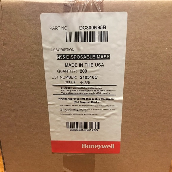 Honeywell N95 NIOSH Approved Non-Surgical Masks 200 Qty (10packs of 20)Free Ship - Picture 5 of 5